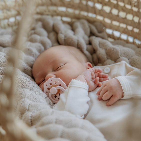 Bibs Schnuller 4er Pack Boheme Naturkautschuk - Ivory / Blush / Blossom / Dusky Lilac - Gr. 0-6 M