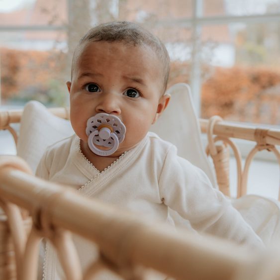 Bibs Schnuller 4er Pack Boheme Naturkautschuk - Ivory / Blush / Blossom / Dusky Lilac - Gr. 0-6 M