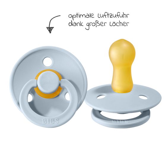 Bibs Schnuller - Colour 2er Pack - Baby Blue - Gr. 6-18 M