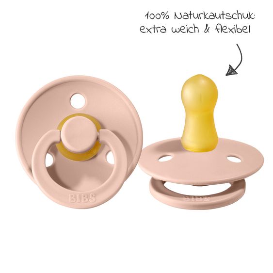 Bibs Schnuller - Colour 2er Pack - Blush - Gr. 0-6 M