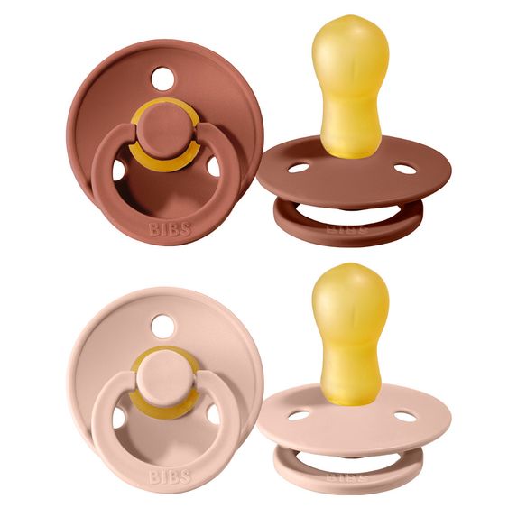 Bibs Schnuller - Colour 2er Pack - Blush / Woodchuck - Gr. 18 M+