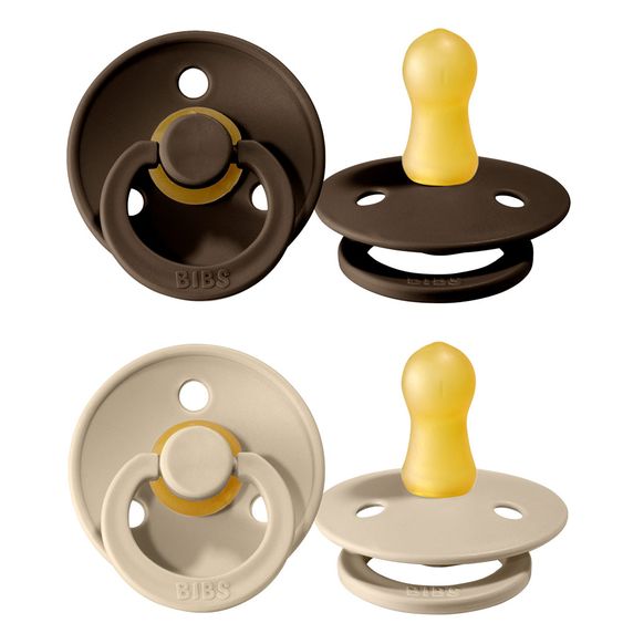 Bibs Schnuller - Colour 2er Pack - Chocolate / Sand - Gr. 0-6 M