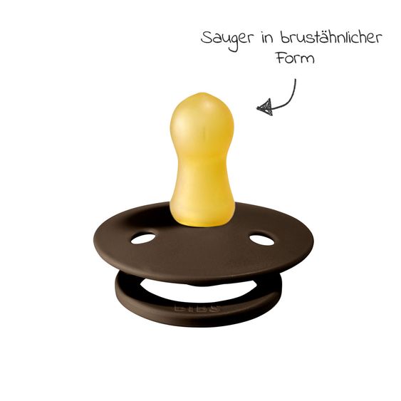 Bibs Schnuller - Colour 2er Pack - Chocolate / Sand - Gr. 0-6 M