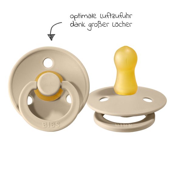 Bibs Schnuller - Colour 2er Pack - Chocolate / Sand - Gr. 0-6 M