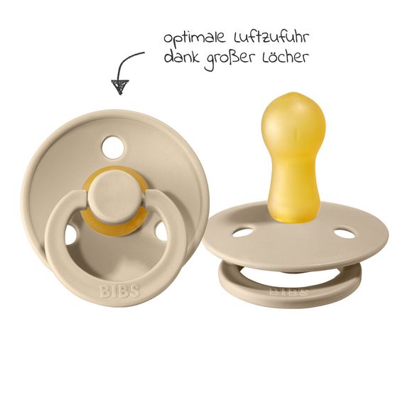 Bibs Schnuller - Colour 2er Pack - Chocolate / Sand - Gr. 6-18 M