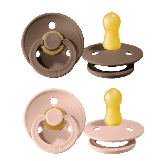 Bibs Schnuller - Colour 2er Pack - Dark Oak / Blush - Gr. 0-6 M