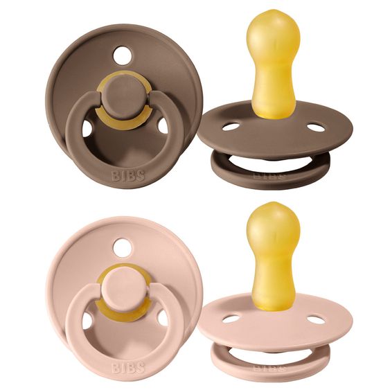 Bibs Schnuller - Colour 2er Pack - Dark Oak / Blush - Gr. 6-18 M