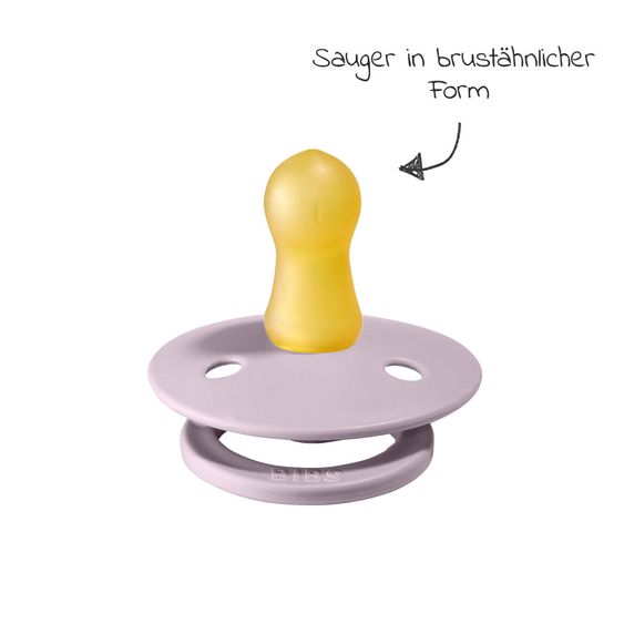 Bibs Schnuller - Colour 2er Pack - Dusty Lilac / Heather - Gr. 0-6 M