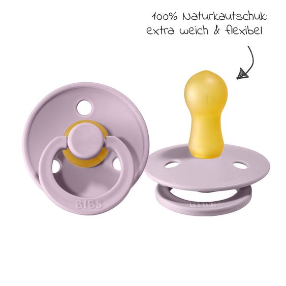 Bibs Schnuller - Colour 2er Pack - Dusty Lilac / Heather - Gr. 6-18 M