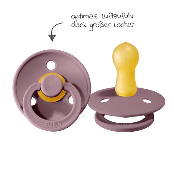 Bibs Schnuller - Colour 2er Pack - Dusty Lilac / Heather - Gr. 6-18 M