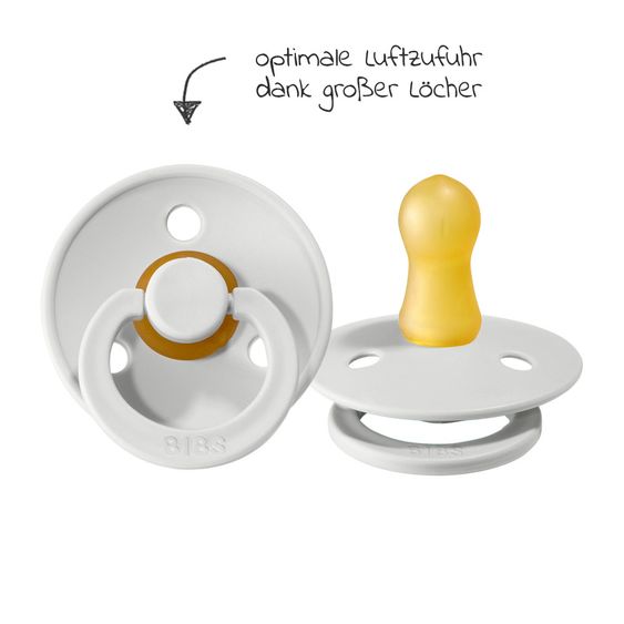 Bibs Schnuller - Colour 2er Pack - Haze / Blossom - Gr. 0-6 M