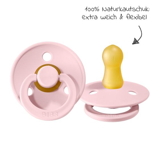 Bibs Schnuller - Colour 2er Pack - Haze / Blossom - Gr. 0-6 M