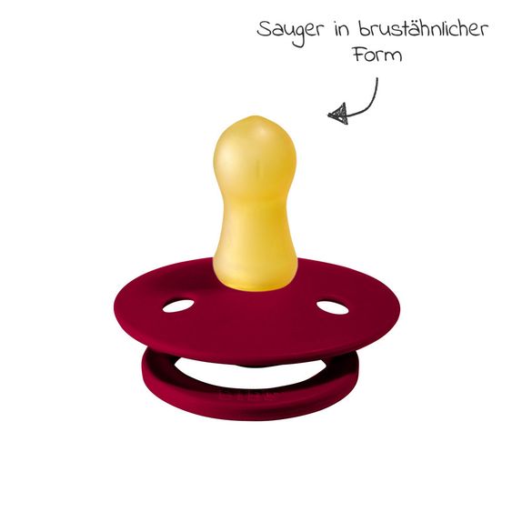 Bibs Schnuller - Colour 2er Pack - Ivory / Ruby - Gr. 0-6 M
