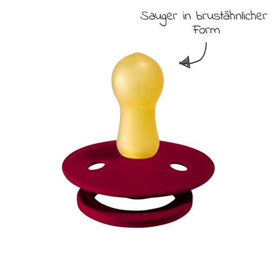 Bibs Schnuller - Colour 2er Pack - Ivory / Ruby - Gr. 6-18 M