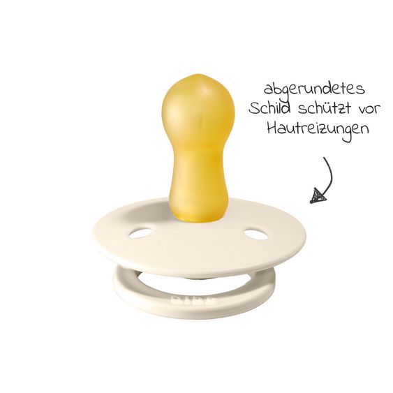 Bibs Schnuller - Colour 2er Pack - Ivory / Ruby - Gr. 6-18 M