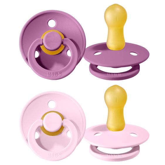 Bibs Schnuller - Colour 2er Pack - Lavender / Baby Pink - Gr. 6-18 M