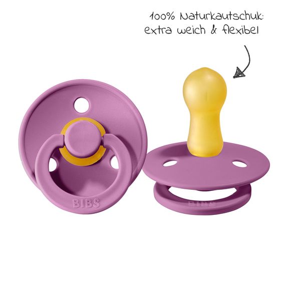 Bibs Schnuller - Colour 2er Pack - Lavender / Baby Pink - Gr. 6-18 M