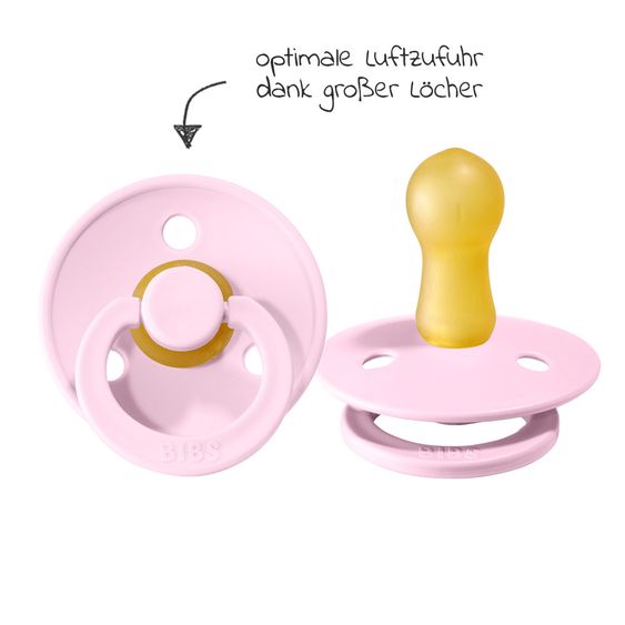 Bibs Schnuller - Colour 2er Pack - Lavender / Baby Pink - Gr. 6-18 M