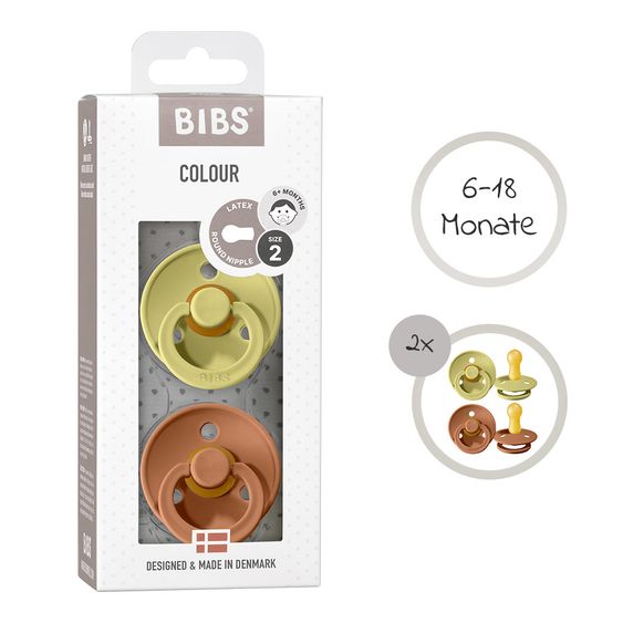Bibs Schnuller - Colour 2er Pack - Meadow / Earth - Gr. 6-18 M