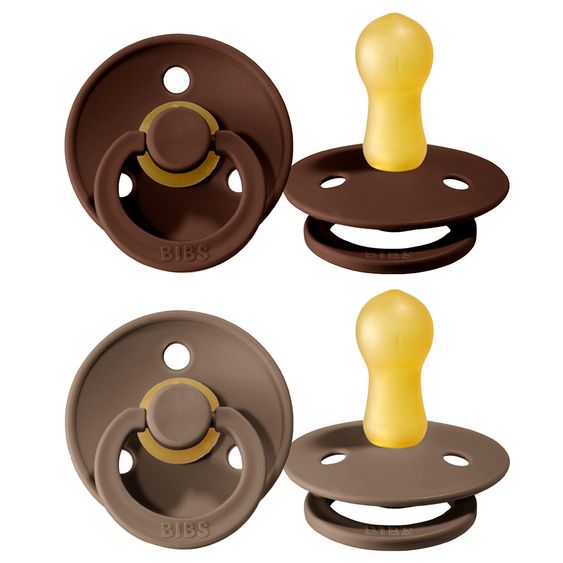 Bibs Schnuller - Colour 2er Pack - Mocha / Dark Oak - Gr. 6-18 M