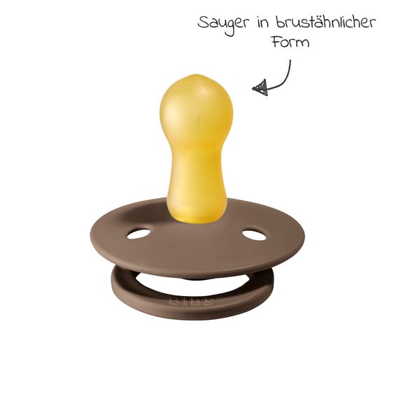 Bibs Schnuller - Colour 2er Pack - Mocha / Dark Oak - Gr. 6-18 M