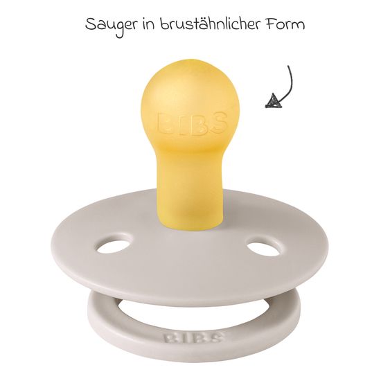 Bibs Schnuller Colour 2er Pack - Mushroom / Breeze - Gr. 0-6 M