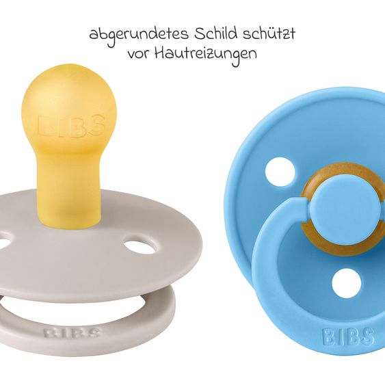 Bibs Schnuller Colour 2er Pack - Mushroom / Breeze - Gr. 0-6 M