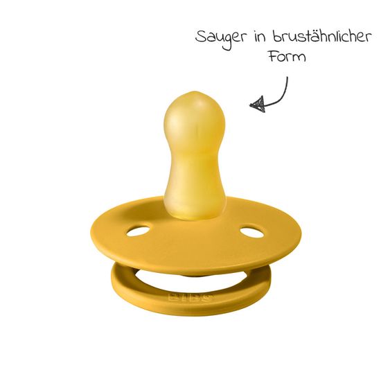Bibs Schnuller - Colour 2er Pack - Mustard / Dark Denim - Gr. 0-6 M