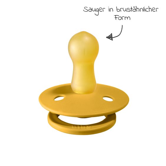 Bibs Schnuller - Colour 2er Pack - Mustard / Dark Denim - Gr. 6-18 M