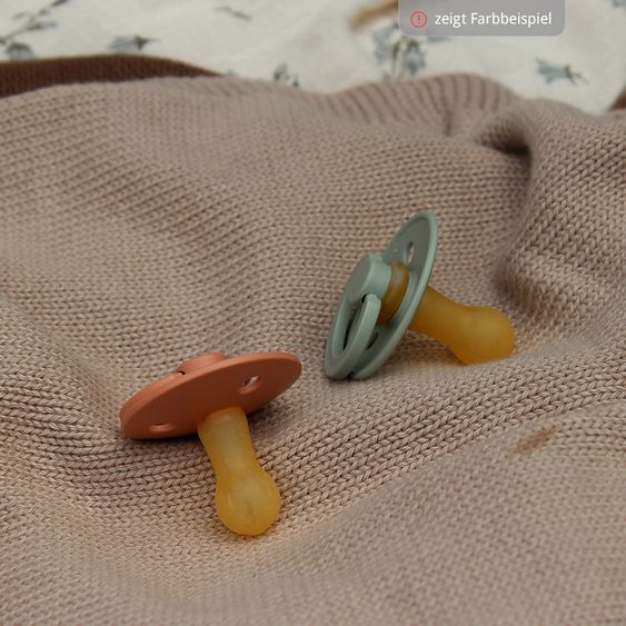 Bibs Schnuller - Colour 2er Pack - Mustard / Dark Denim - Gr. 6-18 M