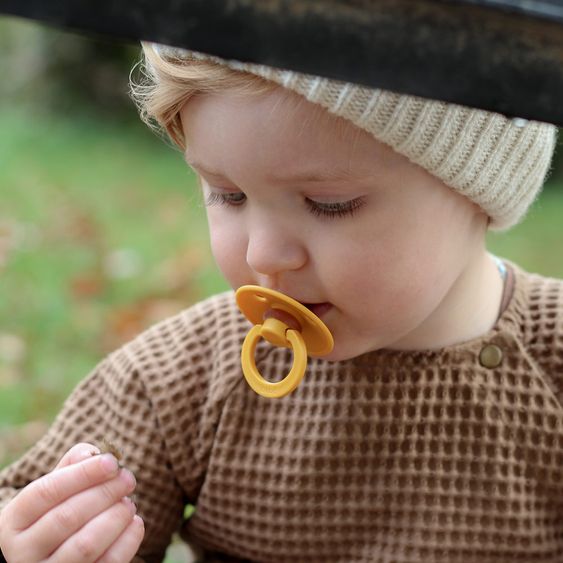 Bibs Schnuller - Colour 2er Pack - Mustard / Dark Denim - Gr. 6-18 M