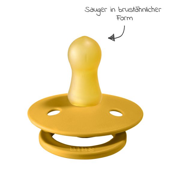 Bibs Schnuller - Colour 2er Pack - Mustard / Mocha - Gr. 0-6 M