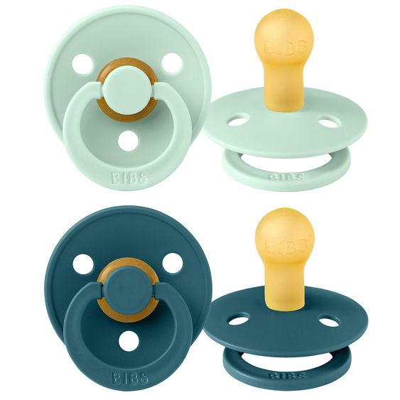 Bibs Schnuller - Colour 2er Pack - Nordic Mint / Forest Lake - Gr. 0-6 M