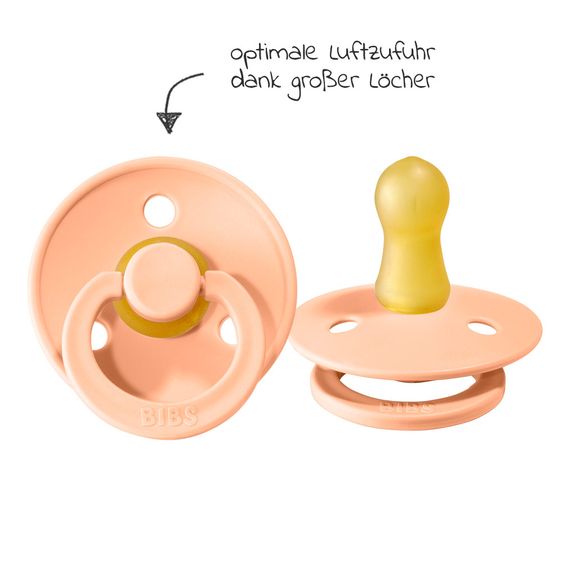 Bibs Schnuller - Colour 2er Pack - Peach Sunset / Sunshine - Gr. 0-6 M