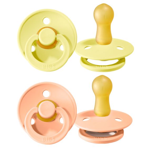 Bibs Schnuller - Colour 2er Pack - Peach Sunset / Sunshine - Gr. 6-18 M