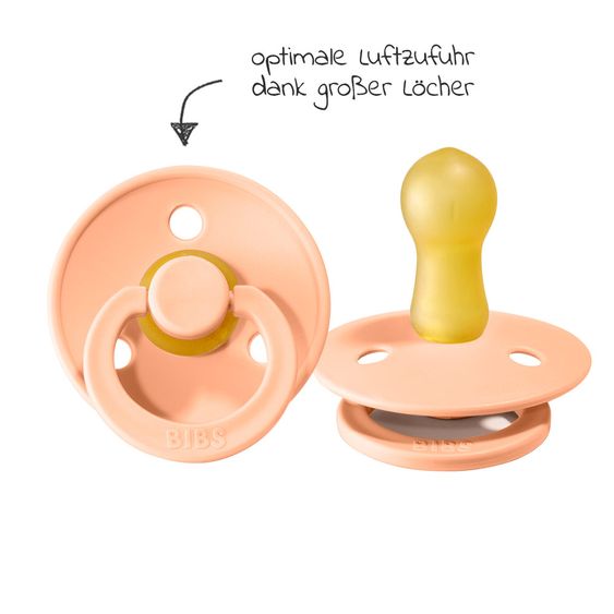 Bibs Schnuller - Colour 2er Pack - Peach Sunset / Sunshine - Gr. 6-18 M