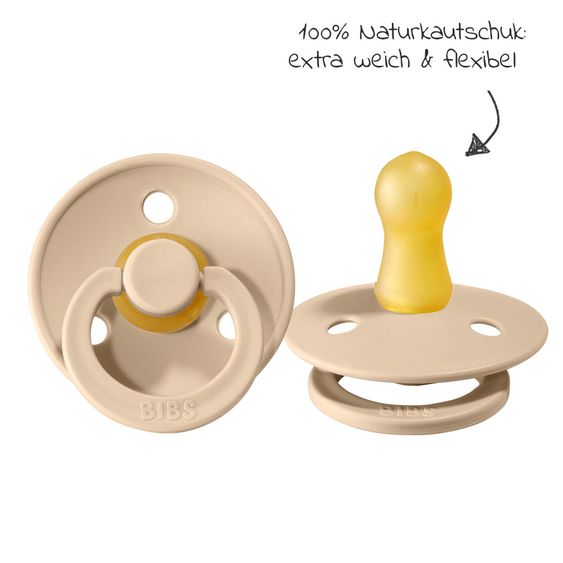 Bibs Schnuller - Colour 2er Pack - Peach / Vanilla - Gr. 0-6 M
