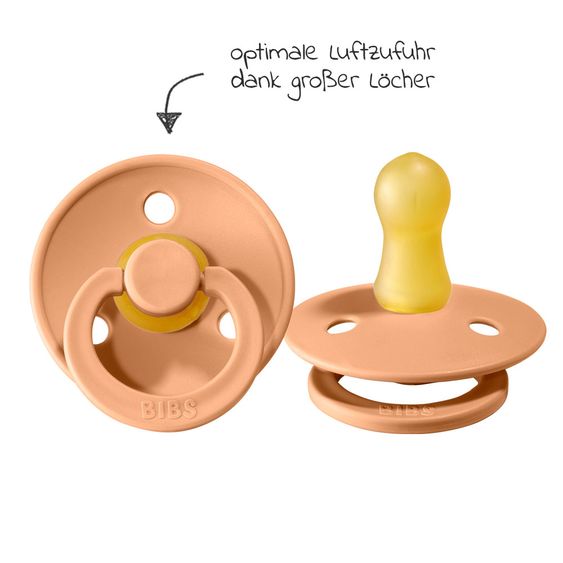 Bibs Schnuller - Colour 2er Pack - Peach / Vanilla - Gr. 0-6 M