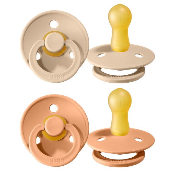 Bibs Schnuller - Colour 2er Pack - Peach / Vanilla - Gr. 6-18 M