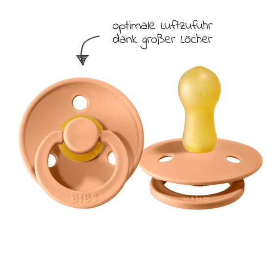 Bibs Schnuller - Colour 2er Pack - Peach / Vanilla - Gr. 6-18 M
