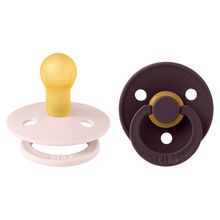 Pacifier Colour 2-Pack - Petal / Plum - Gr. 0-6 M