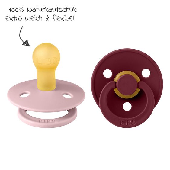 Bibs Schnuller - Colour 2er Pack - Plum / Elderberry - Gr. 0-6 M