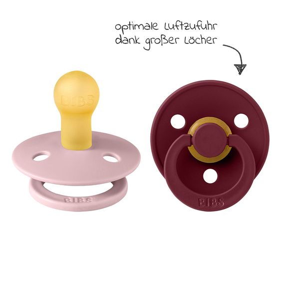 Bibs Schnuller - Colour 2er Pack - Plum / Elderberry - Gr. 0-6 M