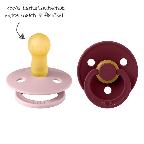 Bibs Schnuller - Colour 2er Pack - Plum / Elderberry - Gr. 6-18 M
