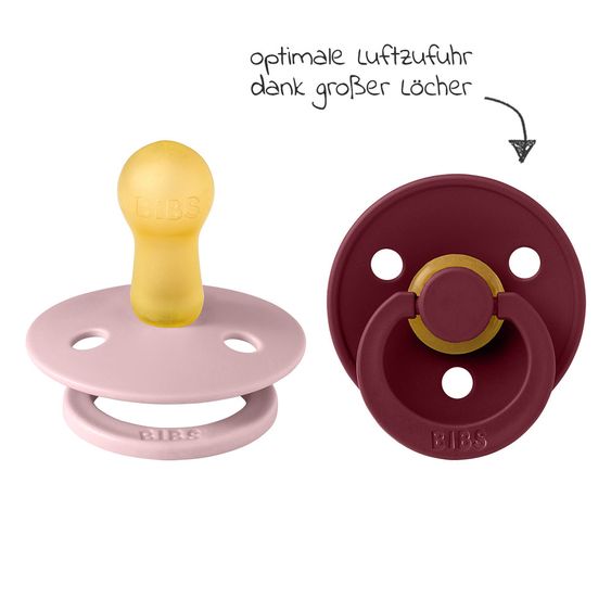 Bibs Schnuller - Colour 2er Pack - Plum / Elderberry - Gr. 6-18 M