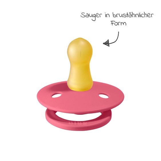 Bibs Schnuller - Colour 2er Pack - Ruby / Coral - Gr. 0-6 M