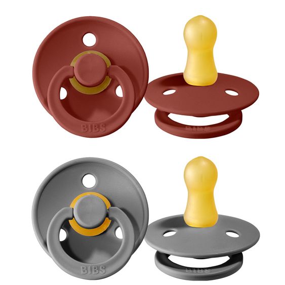 Bibs Schnuller - Colour 2er Pack - Rust / Smoke - Gr. 0-6 M