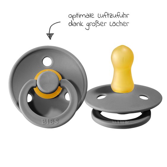Bibs Schnuller - Colour 2er Pack - Rust / Smoke - Gr. 0-6 M