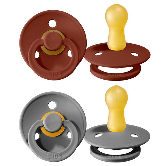 Bibs Schnuller - Colour 2er Pack - Rust / Smoke - Gr. 6-18 M