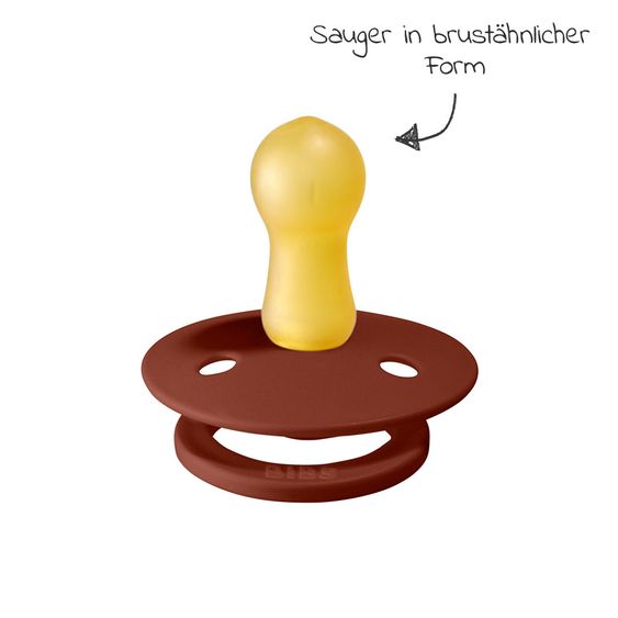 Bibs Schnuller - Colour 2er Pack - Rust / Smoke - Gr. 6-18 M